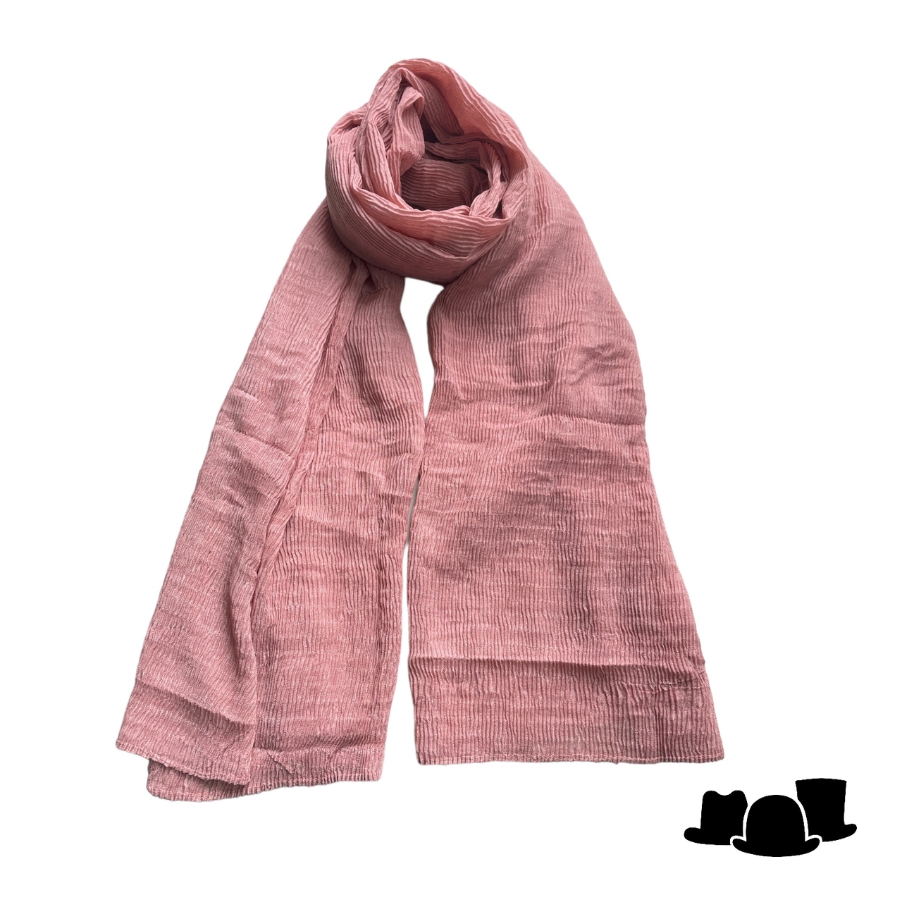 onkar zomer sjaal gekreukelde katoenmix light vintage pink