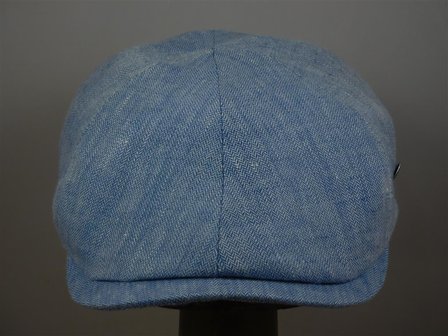 city sport ivy sixpanel linnen visgraat blauw