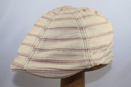 Stetson Ivy Duck Cap Panthersville Cotton  Beige Stripe