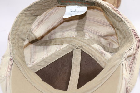 Stetson Ivy Duck Cap Panthersville Cotton  Beige Stripe