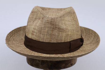 Oliver Sander Fedora Raffia Mix Brown