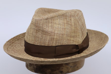 Oliver Sander Fedora Raffia Mix Brown