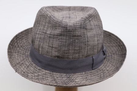 Oliver Sander Fedora Raffia Mix Grey