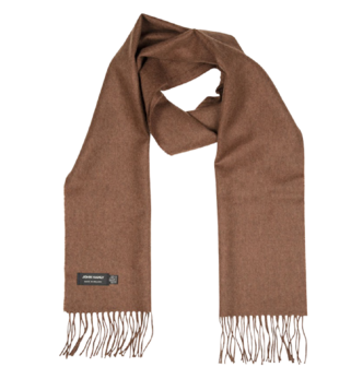 john hanly merino luxury wool scarf brown mix