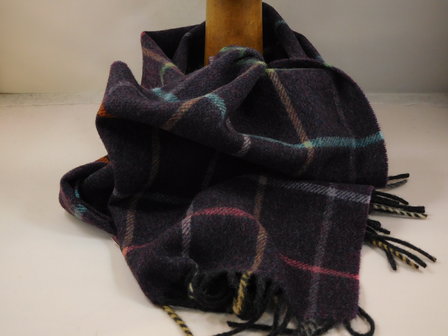 john hanly irish wool scarf medium heather purple