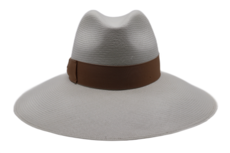 borsalino fedora fino sophie panama white and caramel