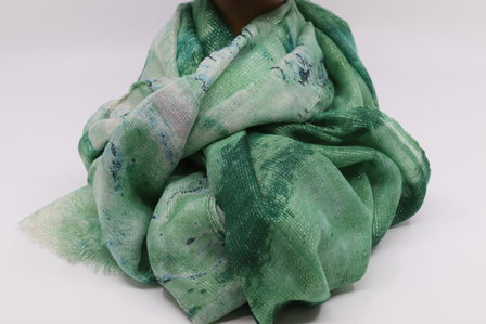 onkar zomer sjaal  viscose green fields 