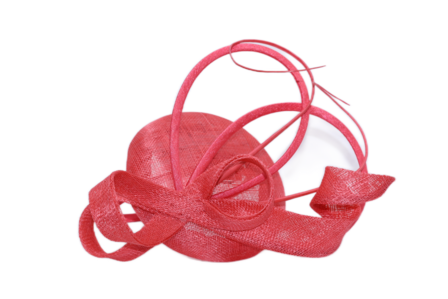 maddox fascinator dopje met strik en loops tangerine 