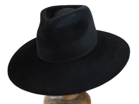 weba hats fedora 9100 velourvilt zwart