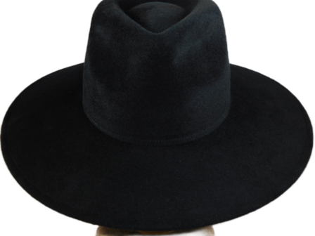 weba hats fedora 9100 velourvilt zwart