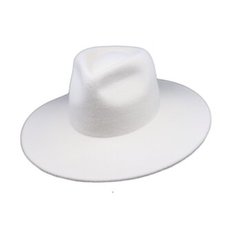 weba hats fedora 9100 velourvilt wit