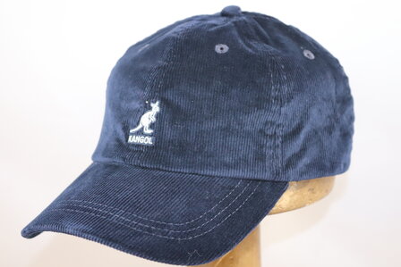 kangol baseball cap cord navy