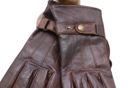 stetson heren handschoenen gloves buffalo leather brown