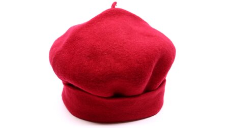 kopka roll up baret wolvilt titian rood