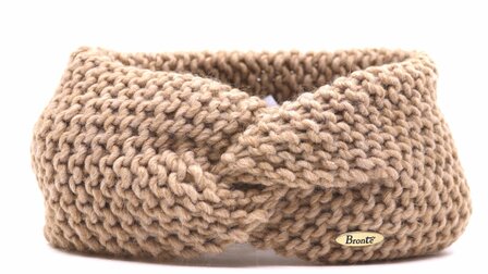 bronte haarband camille knitted wolmix camel