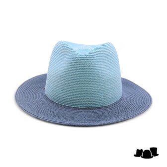 bedacht fedora emma two tone hennepmix teal turquoise