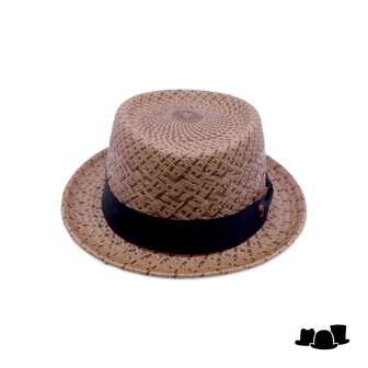 alfonso deste pork pie panama 2tone bruin