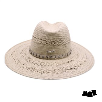 borsalino fedora margot papier naturel