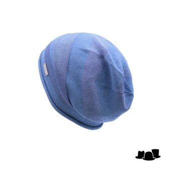 seeberger beanie glitter viscosemix platinum blue