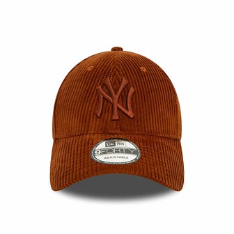 new era baseball cap 9forty new york yankees corduroy bruin