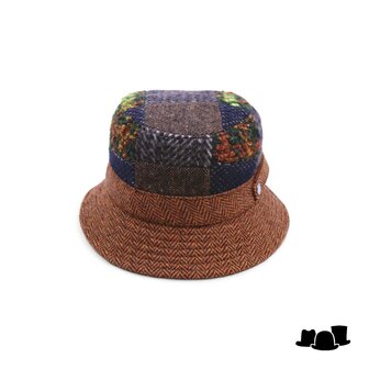 alfonso deste bucket hat pescatore patchwork 