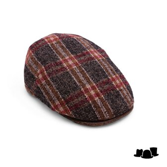 alfonso deste ivy pet ionio wolmix en leer tartan black and cognac