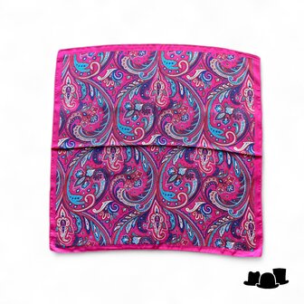 onkar neckerchief fantasy multicolour fuchsia