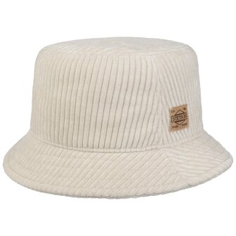 stetson bucket corduroy jersey wool white