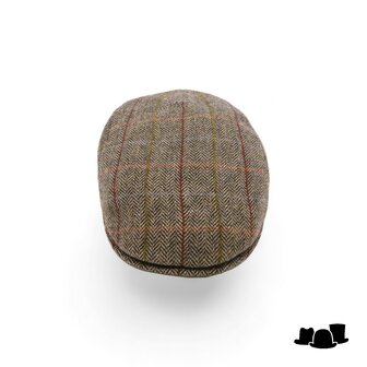 city sport ivy pet 92 tweed visgraat groen streep rood