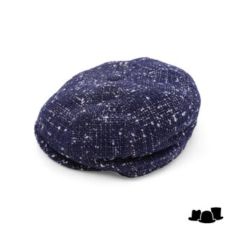 alfonso deste kyoto newsboy cap alpacamix boucle blauw