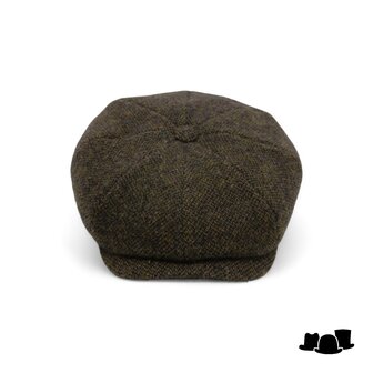 stetson newsboy cap hatteras virgin wool forest green