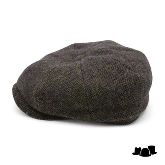 stetson newsboy cap hatteras virgin wool forest green