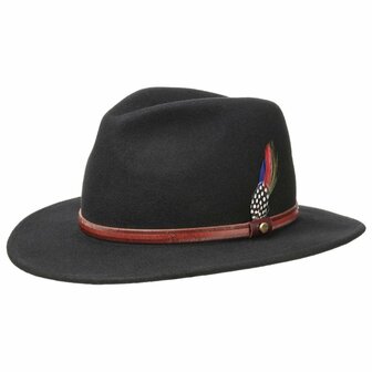 stetson traveller outdoor woolfelt rantoul black