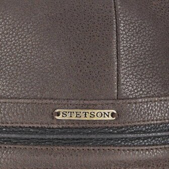 stetson baseball cap cowhide oorklep bruin