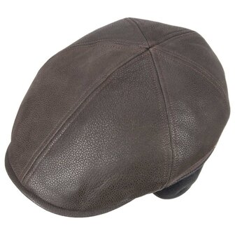 stetson ivy cap cowhide oorklep bruin