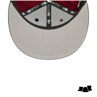 new era ny yankees mlb contrast pin dark red 59fifty fitted cap