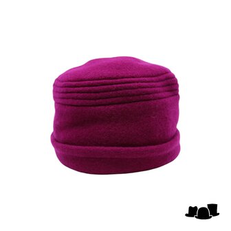 jos van dijck toque muts scheerwol fuchsia