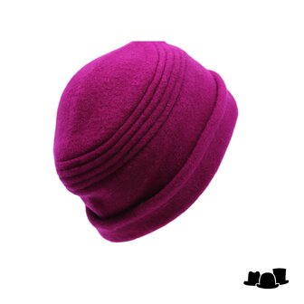 jos van dijck toque muts scheerwol fuchsia