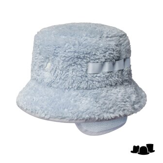 kangol bucket hat utility faux shearling glacier