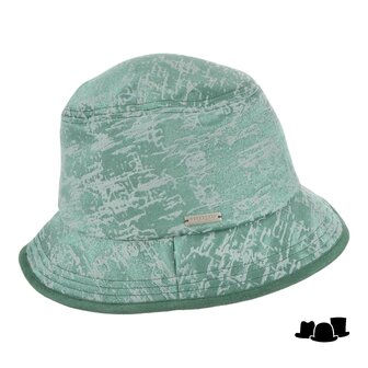 seeberger bucket hat brocade pine green