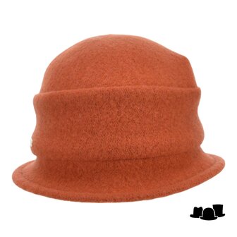 seeberger cloche softvilt boiled wool terracotta