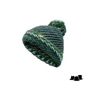 bronte muts tabitha pompom acryl mix green