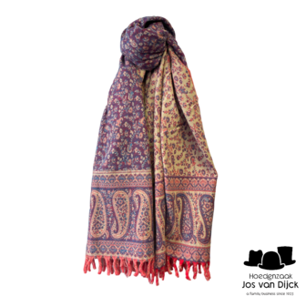 onkar tibetan blanket scarf yak wolmix lavender