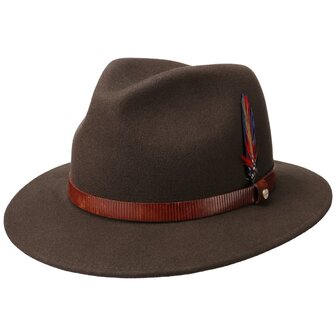 stetson traveller outdoor woolfelt manton brown