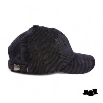 alfonso deste baseball cap corduroy zwart