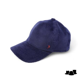 alfonso deste baseball cap corduroy donkerblauw