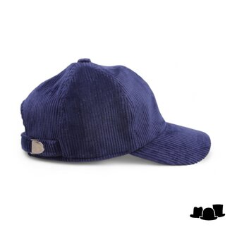 alfonso deste baseball cap corduroy donkerblauw