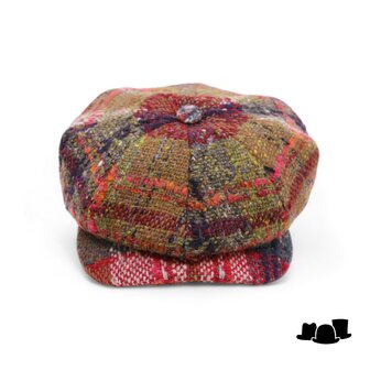 wigens newsboy retro cap magee wool galway multi colour