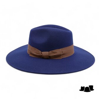 jos van dijck fedora amber wolvilt navy blue