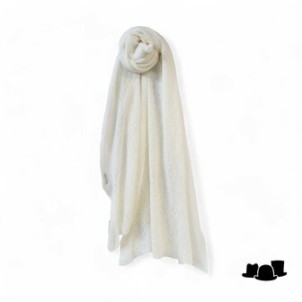 riviera sjaal traforata cashmere off white 